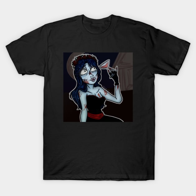 Revenge bride T-Shirt by DyelainArt_